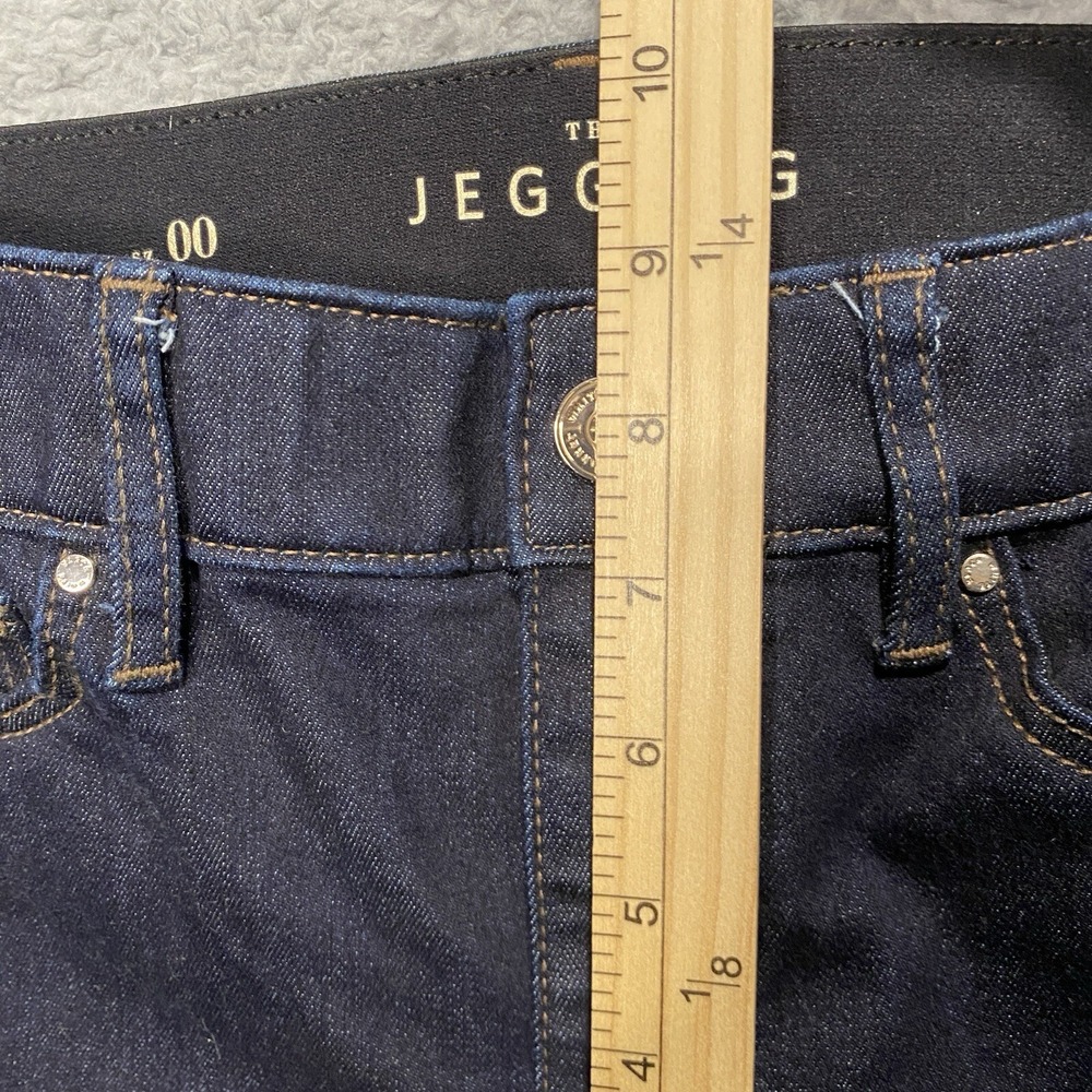 White House Black Market The Jegging Jeans Size 00 Blue Dark Wash Mid Rise Ankle - Picture 6 of 14